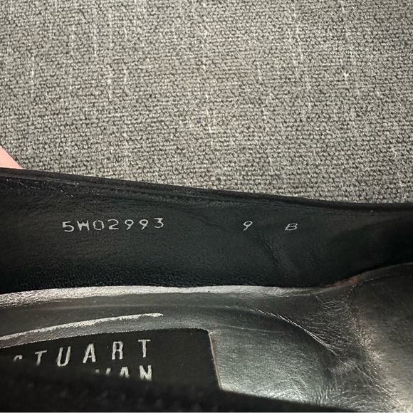Stuart Weitzman black pumps sparkle heels low SZ 9 prom dance classic neutral - Picture 8 of 8